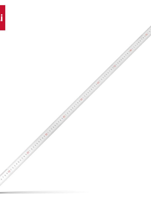 E8460 (4) ديلي مسطرة معدن - قياس 1 متر - فضي - E8460
