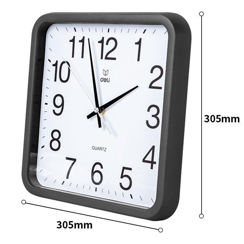ديلي ساعة جدارية - 380*360*55 مم - أسود - 8823