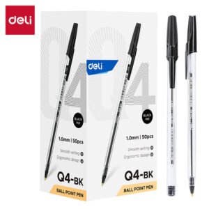 ديلي قلم حبر جاف - بدن شفاف - 1 مم - أسود - EQ4-BK