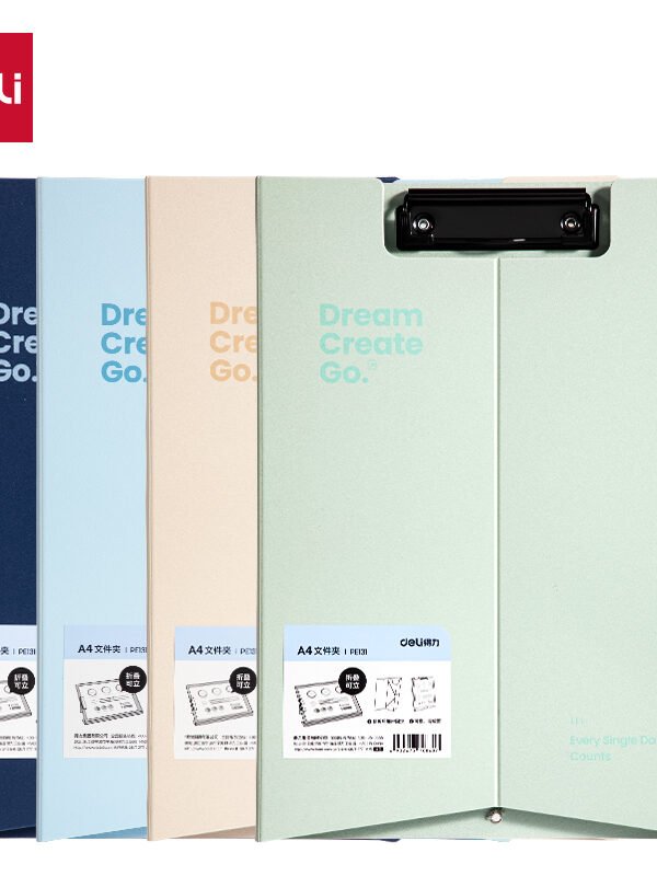 PE131 (6) ديلي مسند ورق بلاستيك - علاقة معدن - قياس A4 - أخضر - PE131