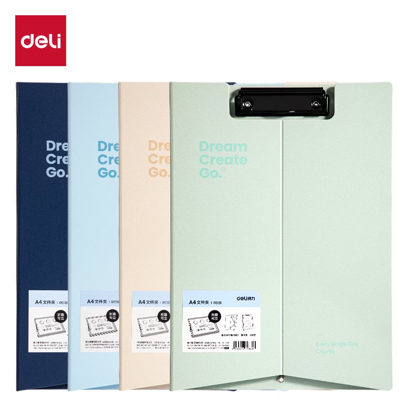 ديلي مسند ورق بلاستيك - علاقة معدن - قياس A4 - أخضر - PE131