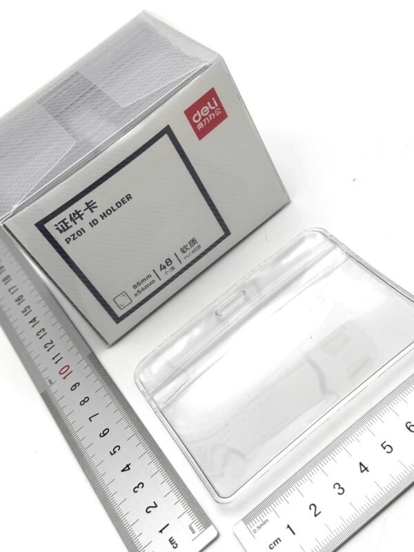 PZ01 ديلي بطاقة اسمية عرضية A1 - قياس البطاقة 86*54 mm - شفاف - PZ01