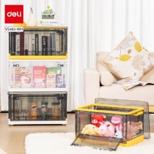 ديلي سلة تخزين قابلة للطي - صغيرة الحجم - 39.7*29.3*24.5 سم - أبيض - VS483-WH