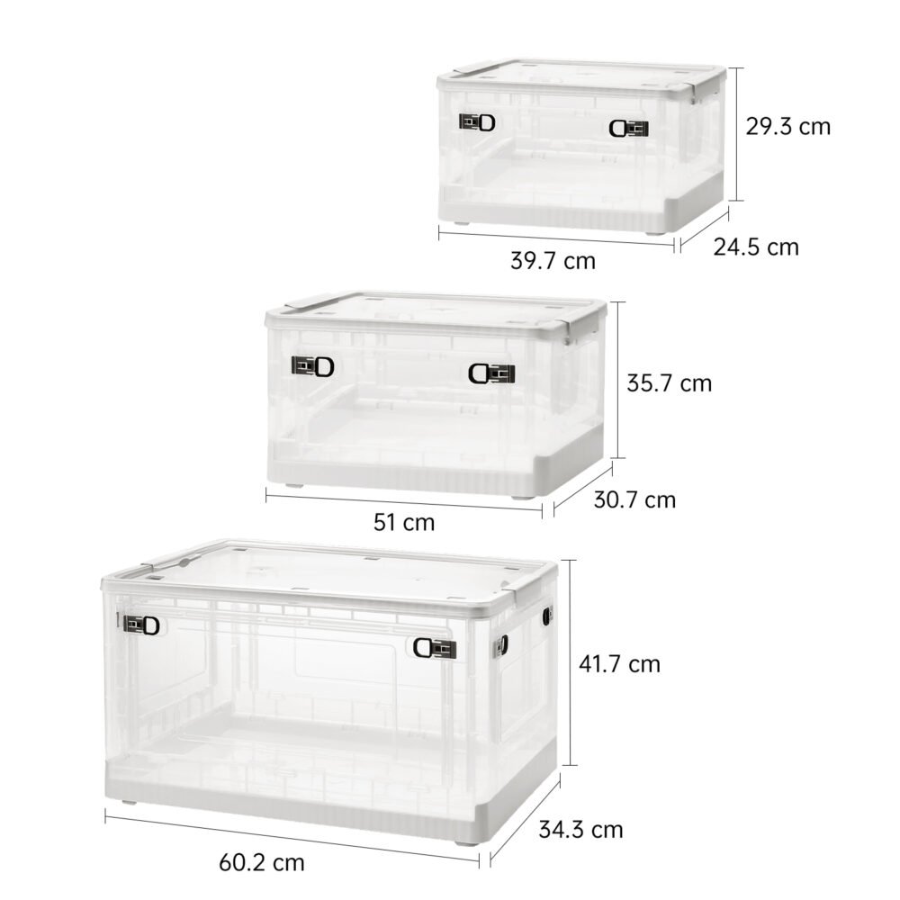 ديلي سلة تخزين قابلة للطي - متوسطة الحجم - 51*35.7*30.7 سم - أبيض - VS484-WH