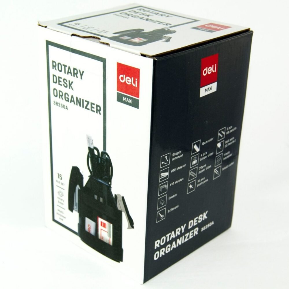 ديلي مجموعة قرطاسية عدة مكتب - φ110×170 مم - أسود - E38250A