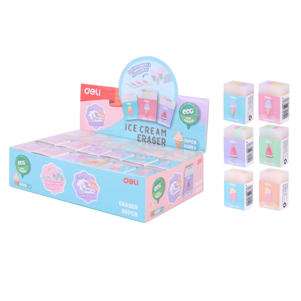 ديلي ممحاة - قياس 37.5*25*17 مم - شكل ايس كريم - EH301