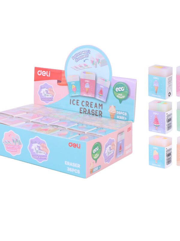 1 ديلي ممحاة - قياس 37.5*25*17 مم - شكل ايس كريم - EH301