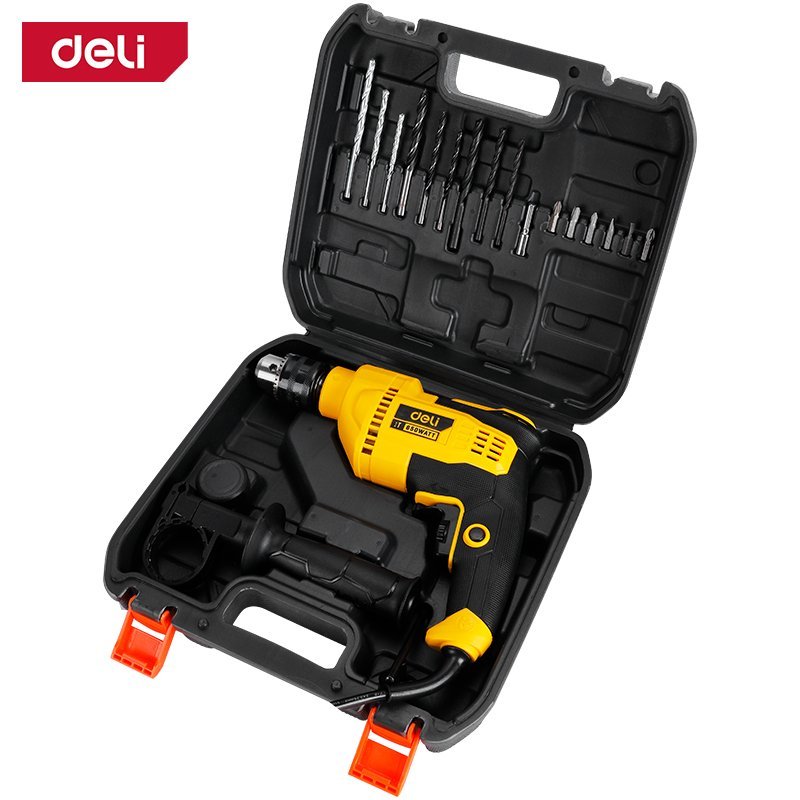 ديلي طقم مثقاب - 650 واط - 13 مم - أصفر - DC180