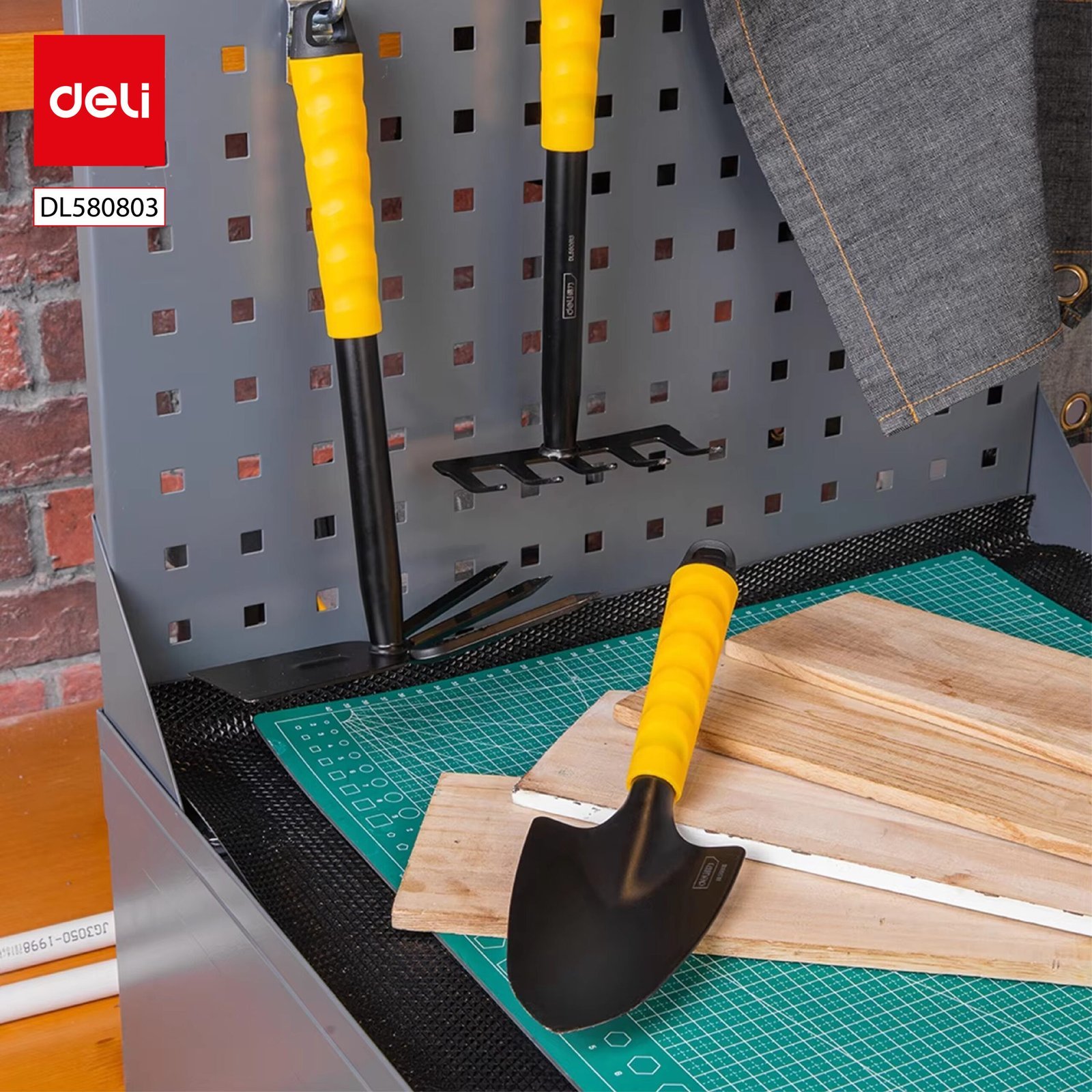 ديلي مجموعة أدوات المزارع - مجرفة ومجرفة 3 في 1 - أخضر - DL580803