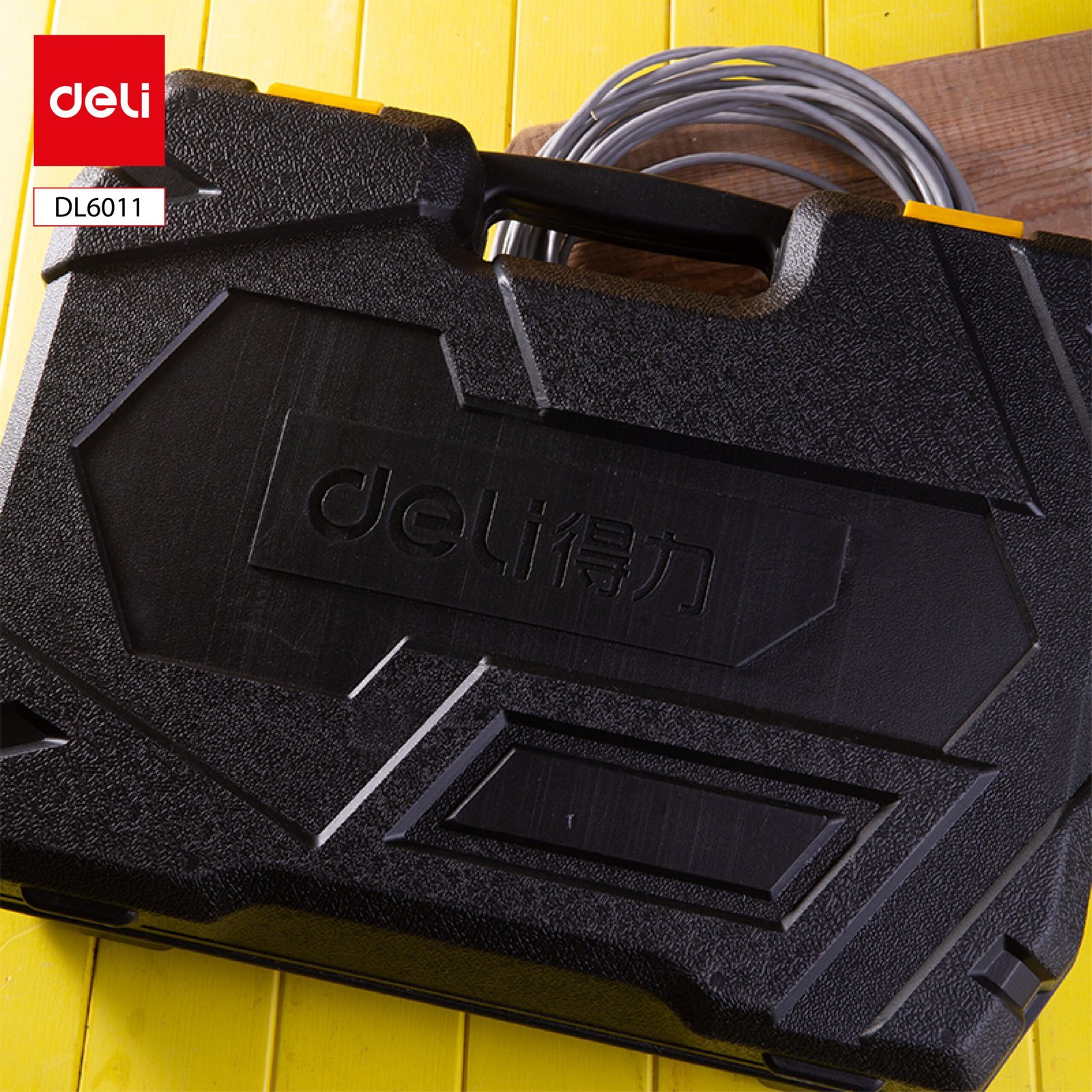 ديلي طقم مثقاب كهربائي - طقم مثقاب صدمات φ13 مم - أسود - DL6011