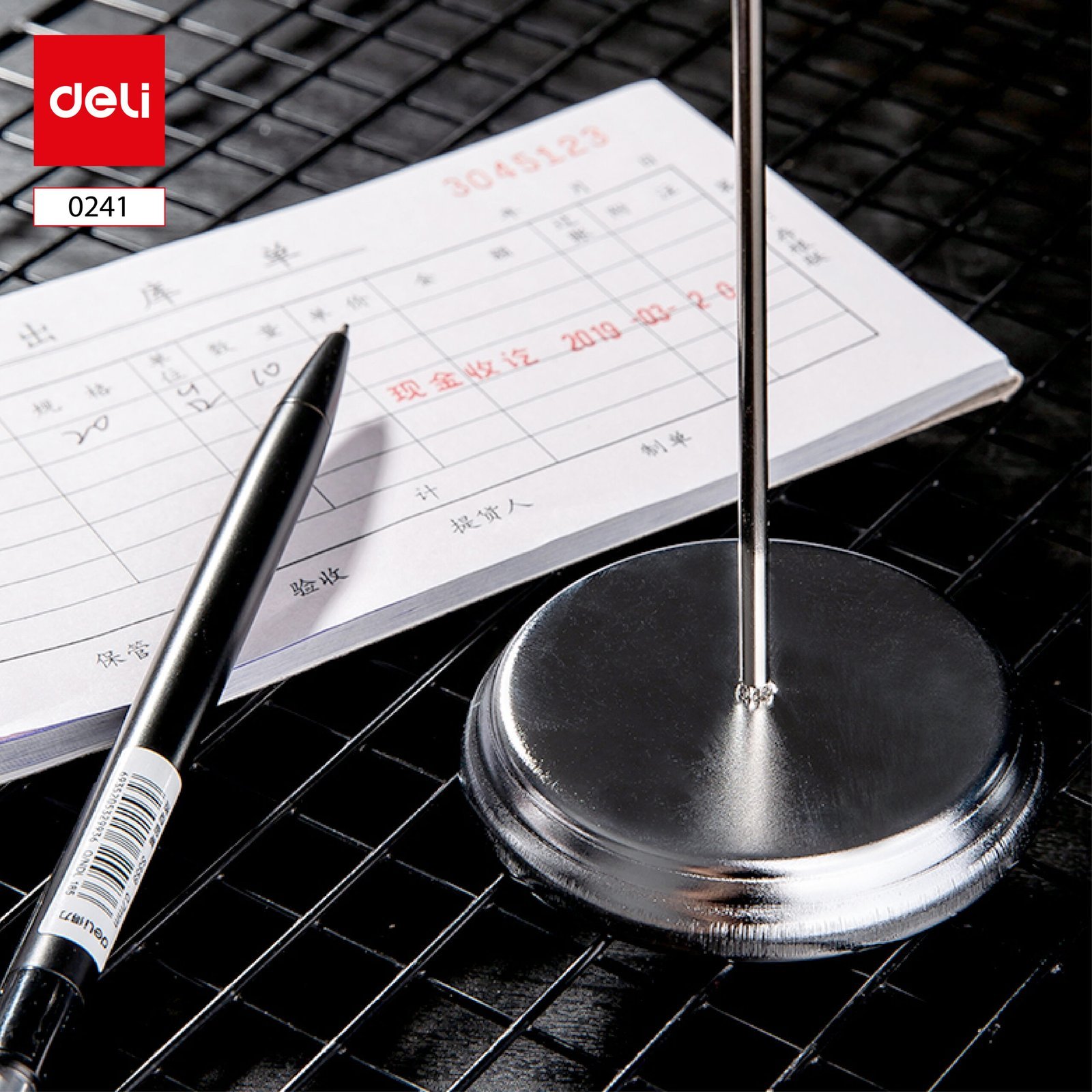 ديلي سيخ تعليق فواتير - 7.6×1.2×14.2 سم - فضي - E0241