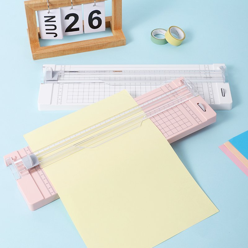 ديلي مقطع ورق رأس شفرة - عرض A4 - أبيض / زهر - E14251