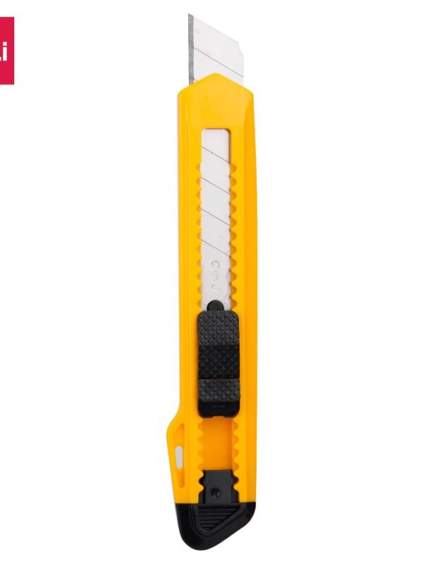 ديلي مشرط بلاستيك عريض بقفل - 150×30×14.5 مم - أصفر - E2001