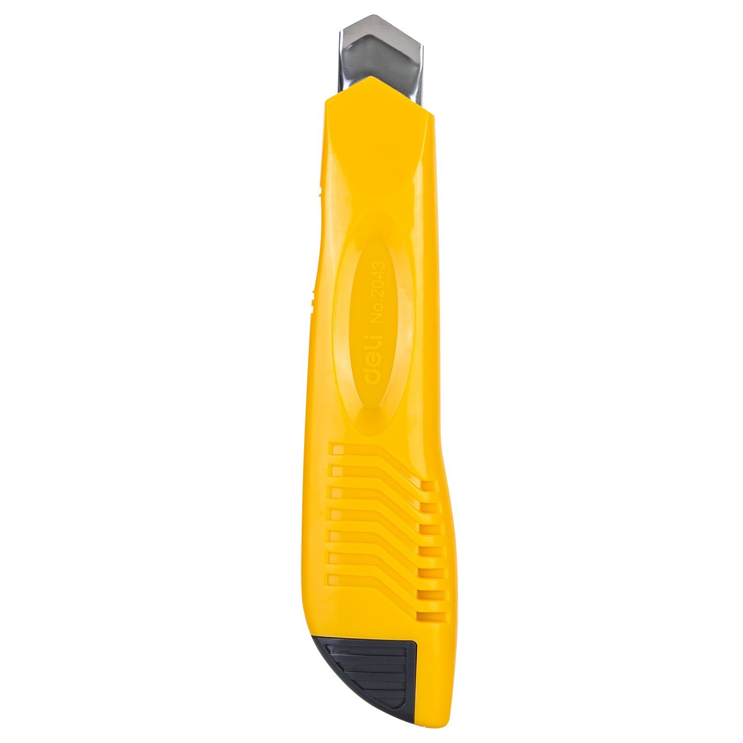 E2043 (2) ديلي مشرط بلاستيك سكة معدن عريض - قفل برغي - 160×35×26.8 مم - أصفر - E2043