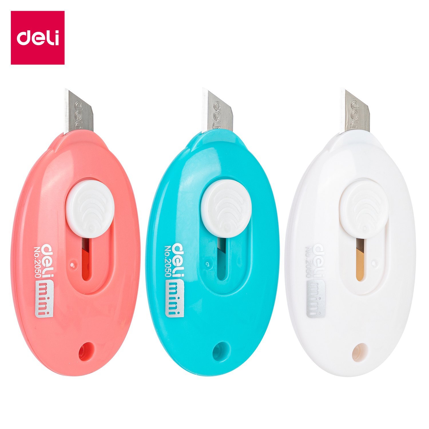 ديلي مشرط ميني بلاستيك - 59×37×12 مم - ألوان مختلفة (أبيض،أزرق،زهر) E2050