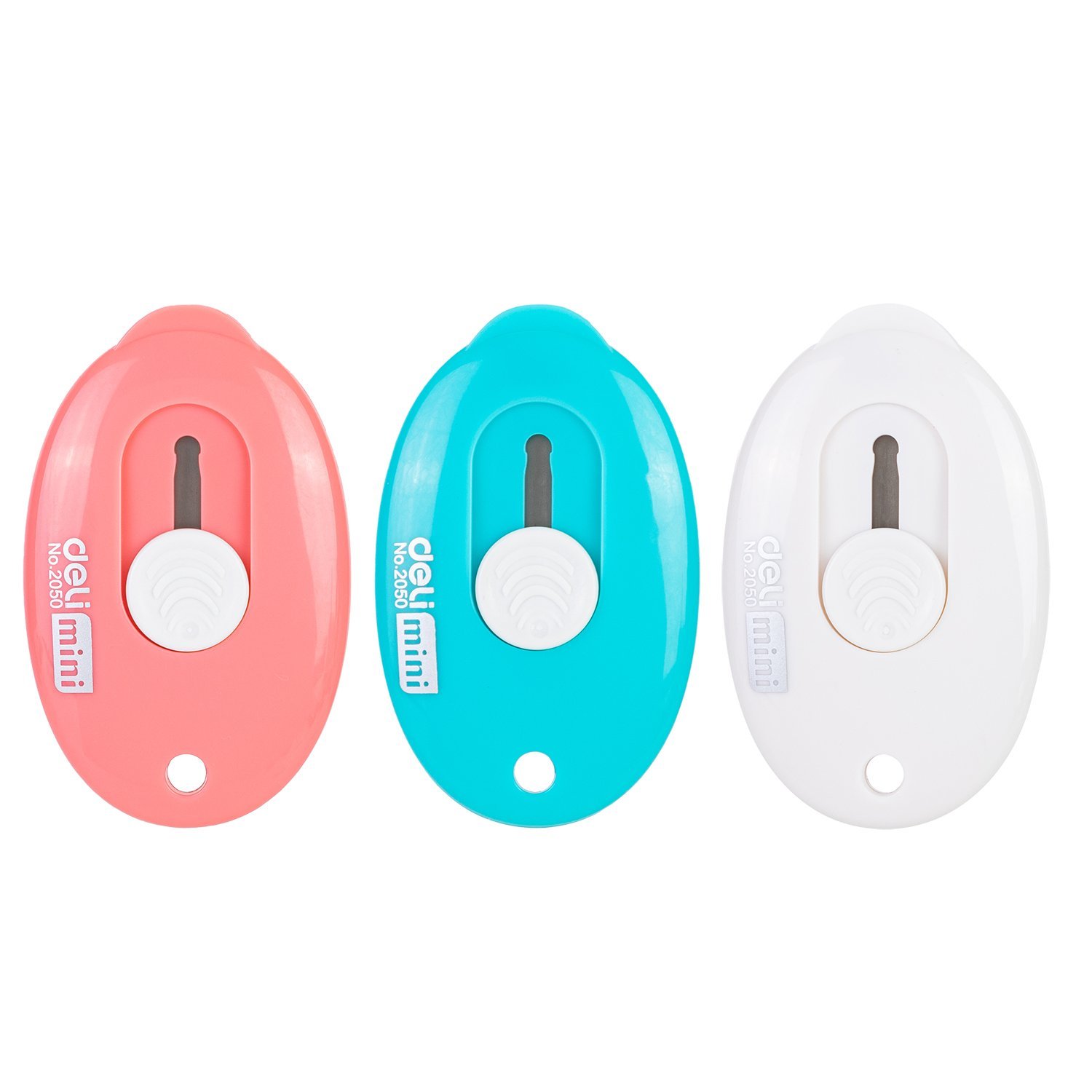 E2050- (5) ديلي مشرط ميني بلاستيك - 59×37×12 مم - ألوان مختلفة (أبيض،أزرق،زهر) E2050