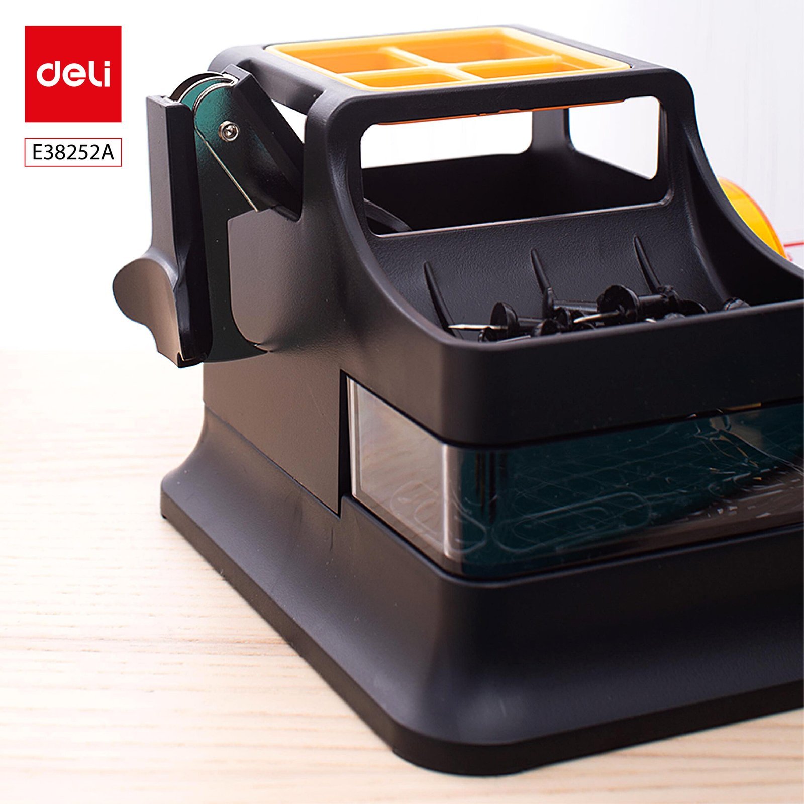 E38252A (1) ديلي مجموعة قرطاسية عدة مكتب -260×103×150 mm - أسود - E38252A