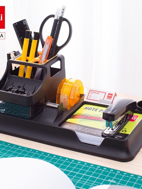 ديلي مجموعة قرطاسية عدة مكتب -260×103×150 mm - أسود - E38252A