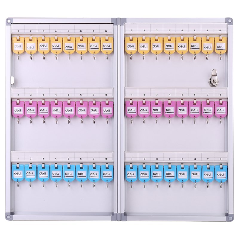 E50801 (5) ديلي خزانة مفاتيح 48 خانة - 276*63*480 مم - فضي - 50801