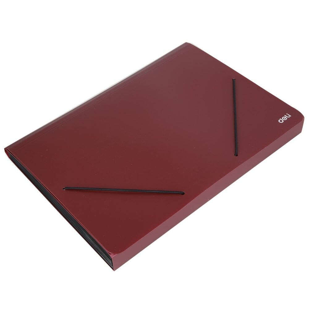 E5551 (5) ديلي مصنف أقسام - 13 قسم - قياس A4 - إغلاق بمطاط - ألوان مختلفة - E5551