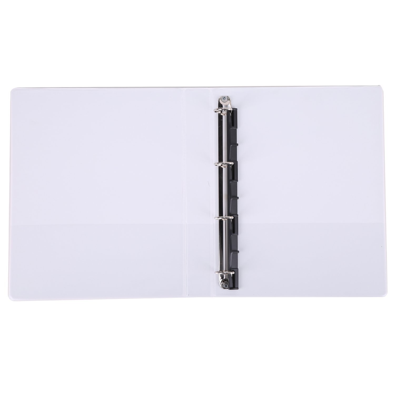 ديلي مصنف حلقة - 4 حلقات - قياس A4 - سماكة 1" - أبيض - E5612N