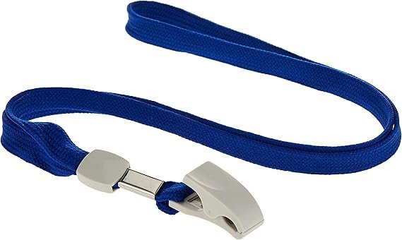 E5756 (4) ديلي بطاقة اسمية عرضية A2 - مع حبل تعليق أزرق - قياس البطاقة 68*95 مم - E5756