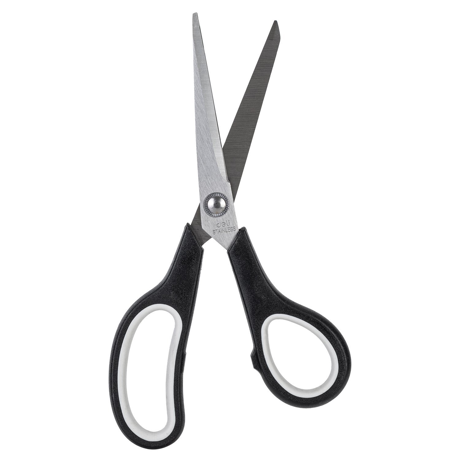 ديلي مقص معدن - مقبض بلاستيك ومطاط لونين - 19.5 سم - أسود، أصفر - E6002