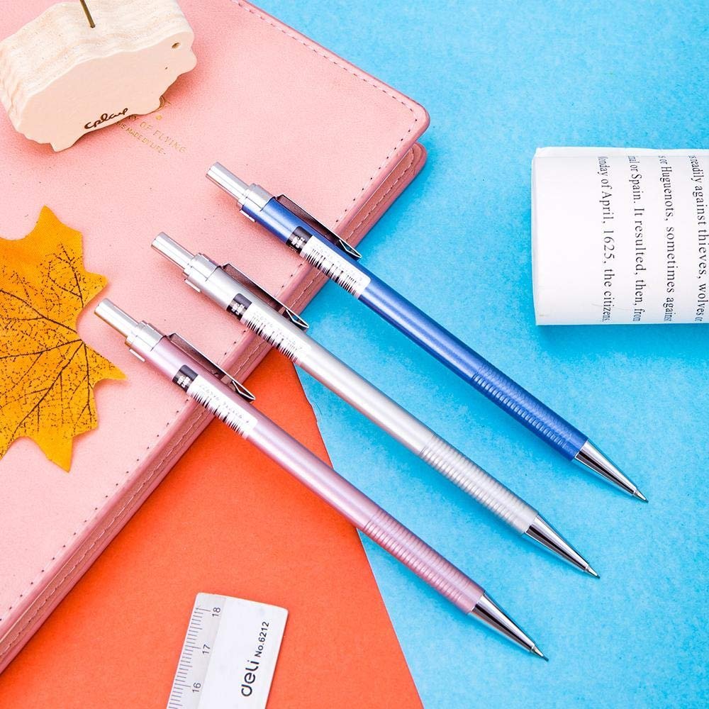 ديلي قلم رصاص كباس - 0.5 مم - بدن معدن ملون - E6492