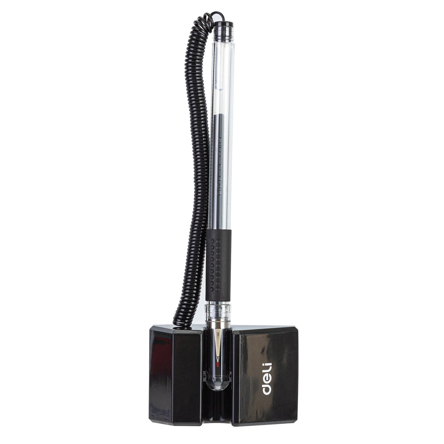 ديلي قلم مكتب حبر جل 0.5 مم - قاعدة تثبيت مع نابض حركة 180° للقلم - أسود - E6791-BK