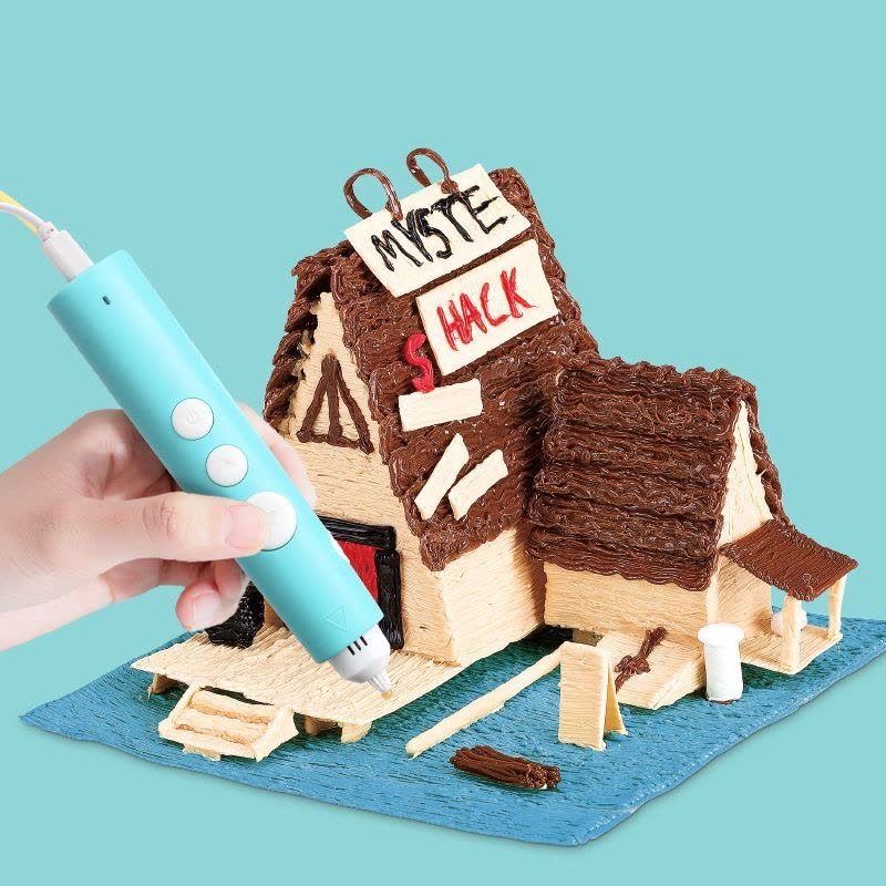 ديلي مجموعة أقلام طباعة ثلاثية الأبعاد - 5 ألوان/10 أمتار - أزرق - 74850