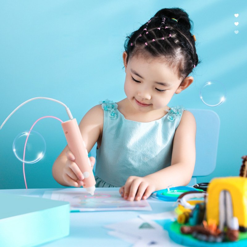 ديلي مجموعة أقلام طباعة ثلاثية الأبعاد - 5 ألوان/10 أمتار - أزرق - 74850