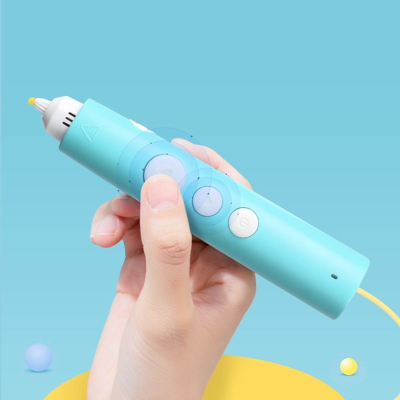 ديلي مجموعة أقلام طباعة ثلاثية الأبعاد - 5 ألوان/10 أمتار - أزرق - 74850