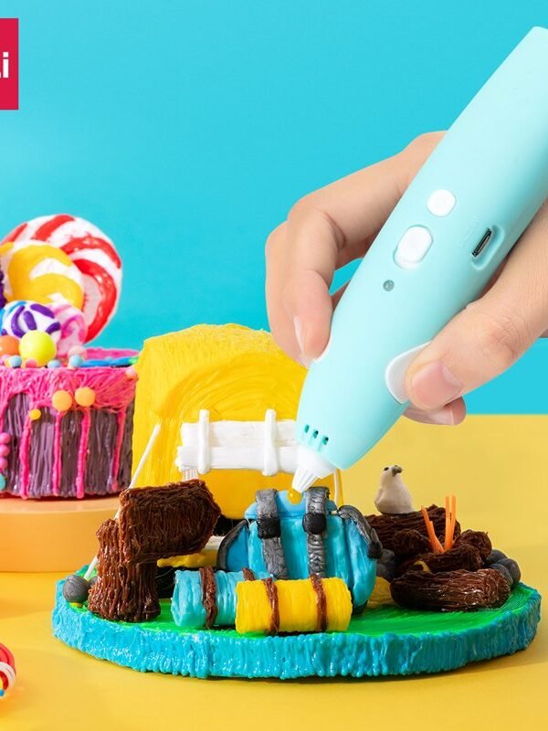 ديلي قلم طباعة ثلاثية الأبعاد - 5 ألوان - 10 أمتار - سماوي/زهر - E74860