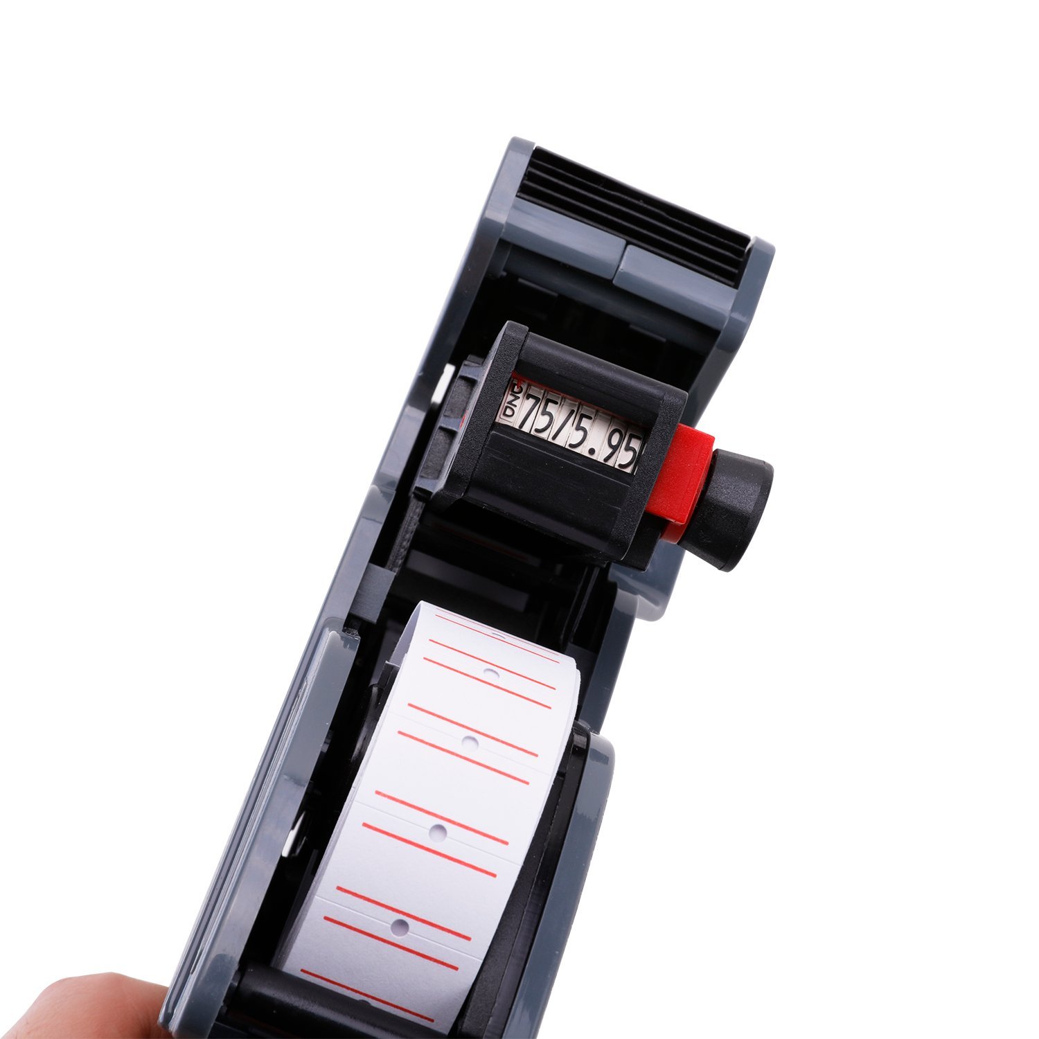 E7504 (2) ديلي مسدس تسعير - 8 خانات - رمادي - E7504