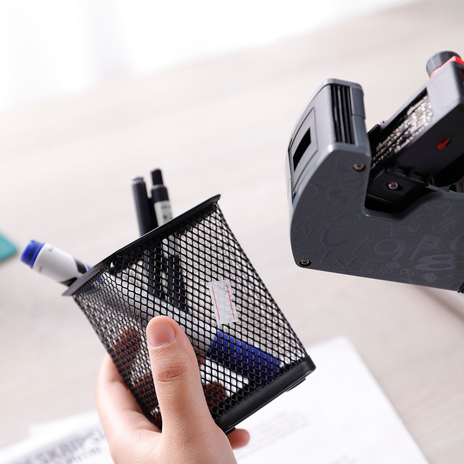 E7504 (4) ديلي مسدس تسعير - 8 خانات - رمادي - E7504