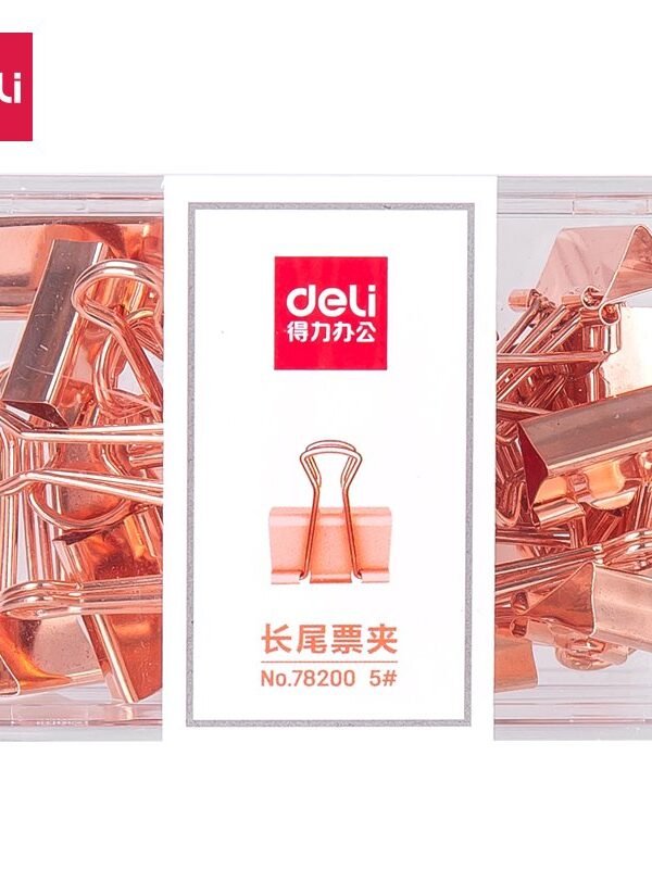 ديلي ملقط ورق معدن 19mm - ذهبي - E78200