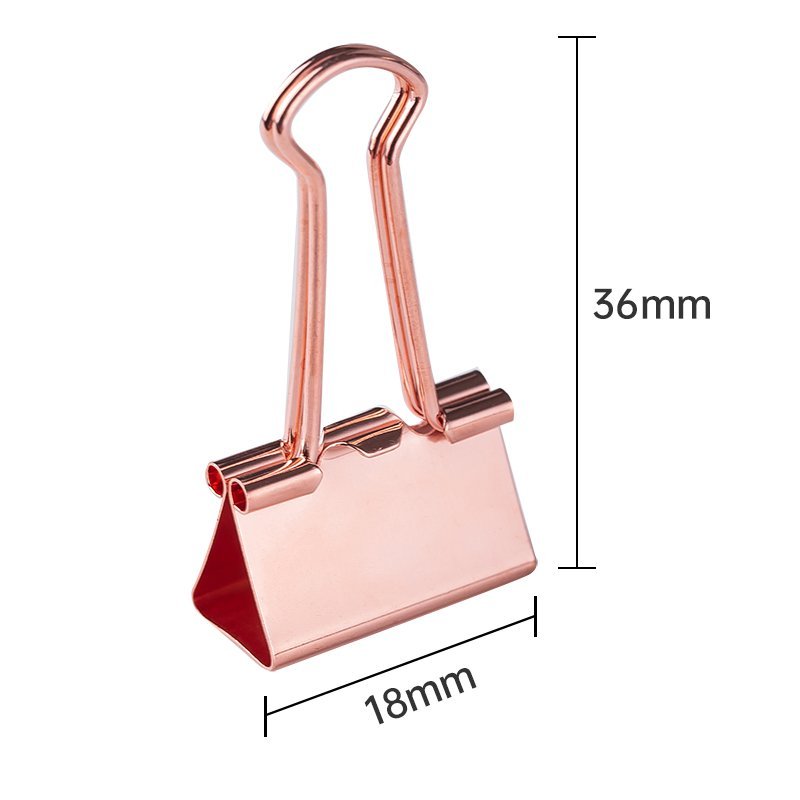 ديلي ملقط ورق معدن 19mm - ذهبي - E78200