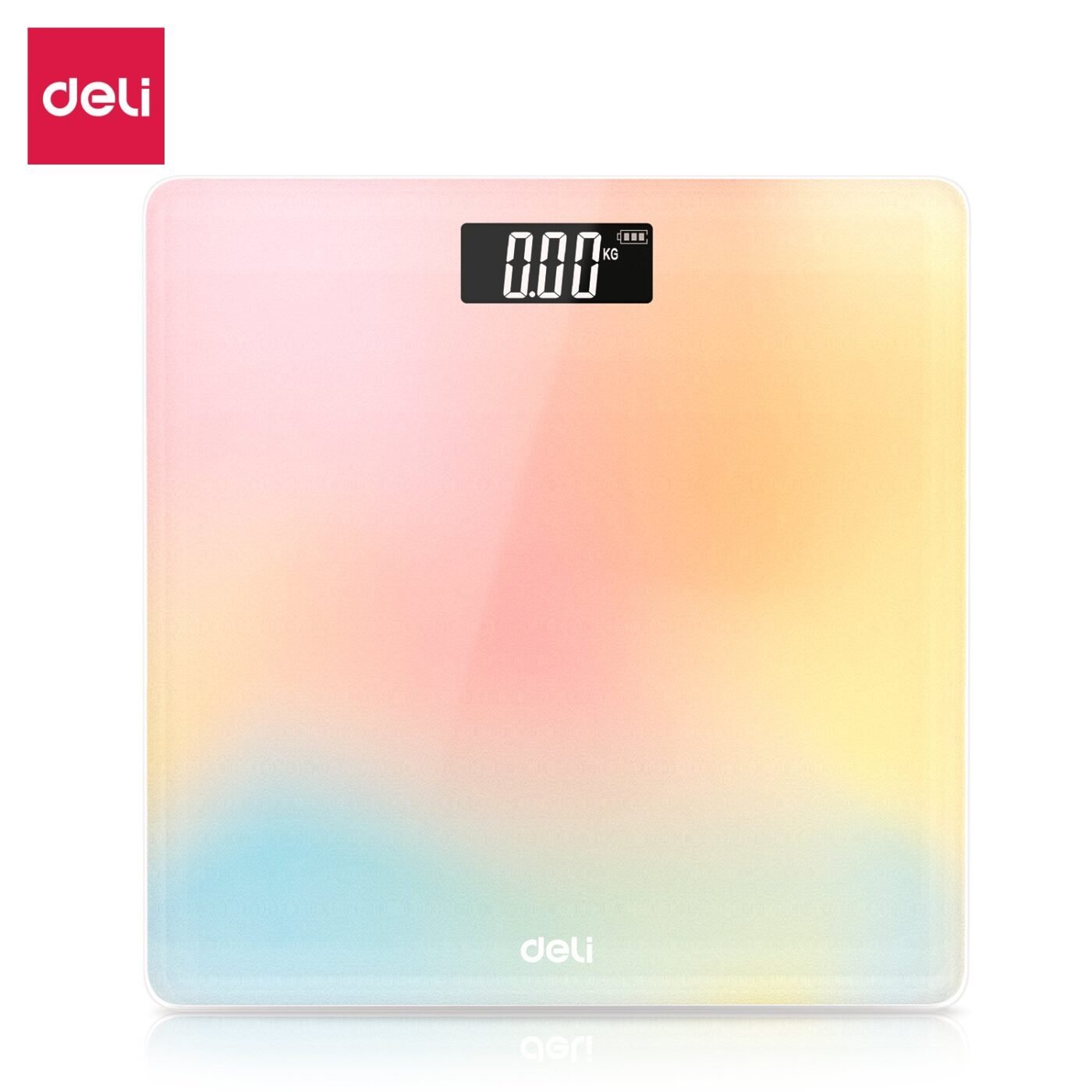 E86120-MU (4) ديلي ميزان أشخاص - شاشة رقمية - مساحة سطح 26*26 سم - أبيض،أسود،طيف أزرق، طيف زهر - E86120