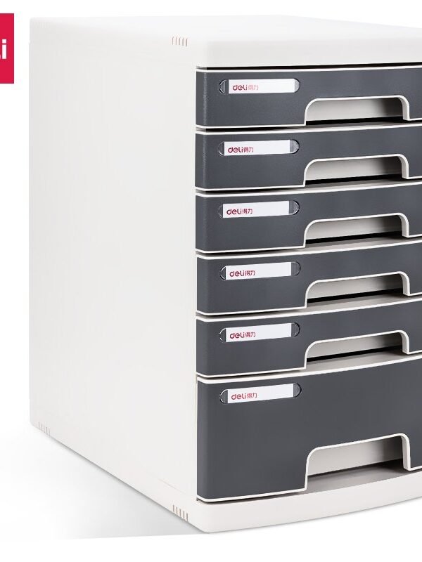 E8876 (9) ديلي خزانة ملفات - 6 دروج - 395x302x432 مم - رمادي - E8876