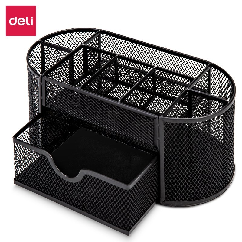 ديلي منظم مكتب شبك - 9 أقسام - 220*112*104 مم - أسود - E8902