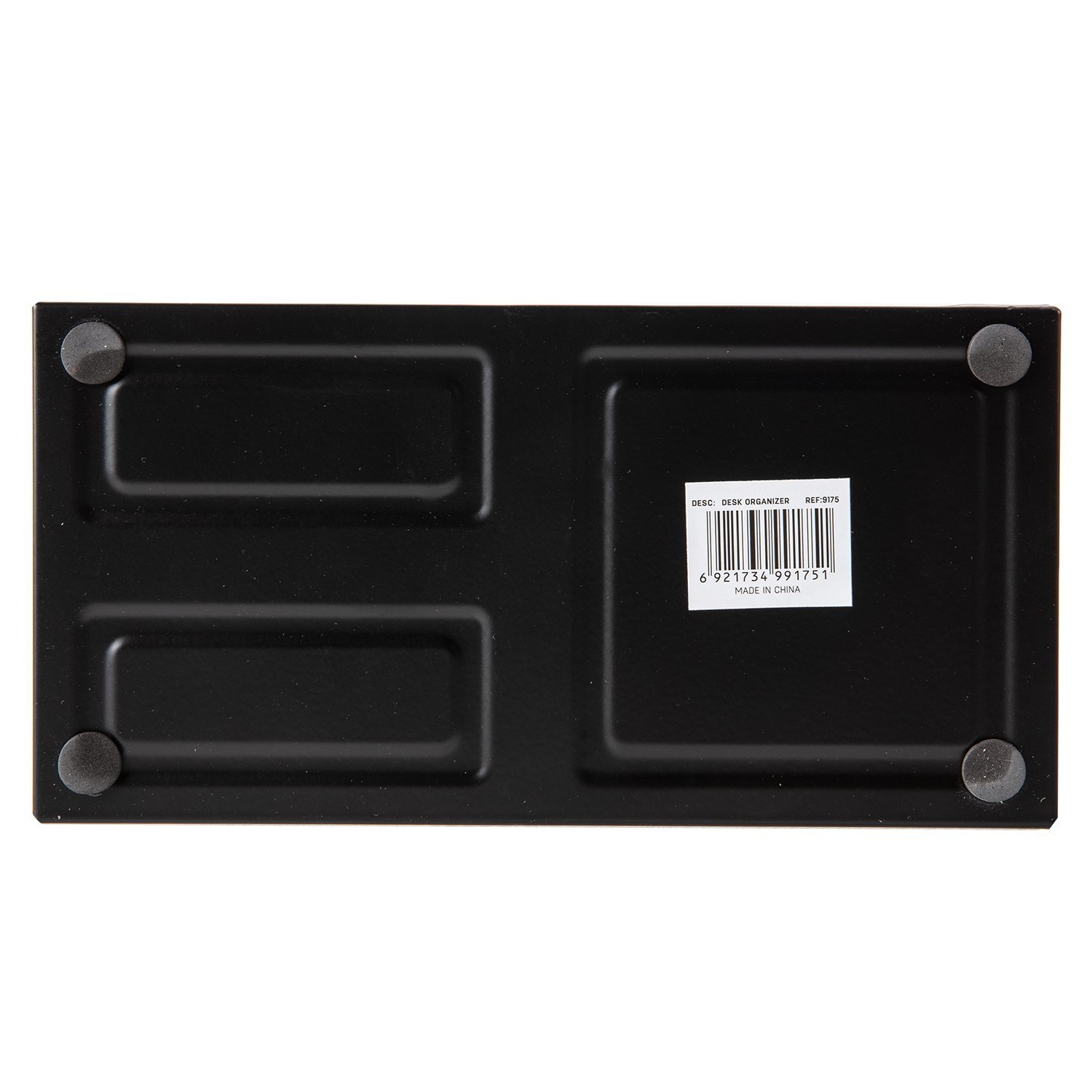 E9175 (5) ديلي منظم مكتب شبك - 3 أقسام - 200*100*98 مم - أسود - E9175
