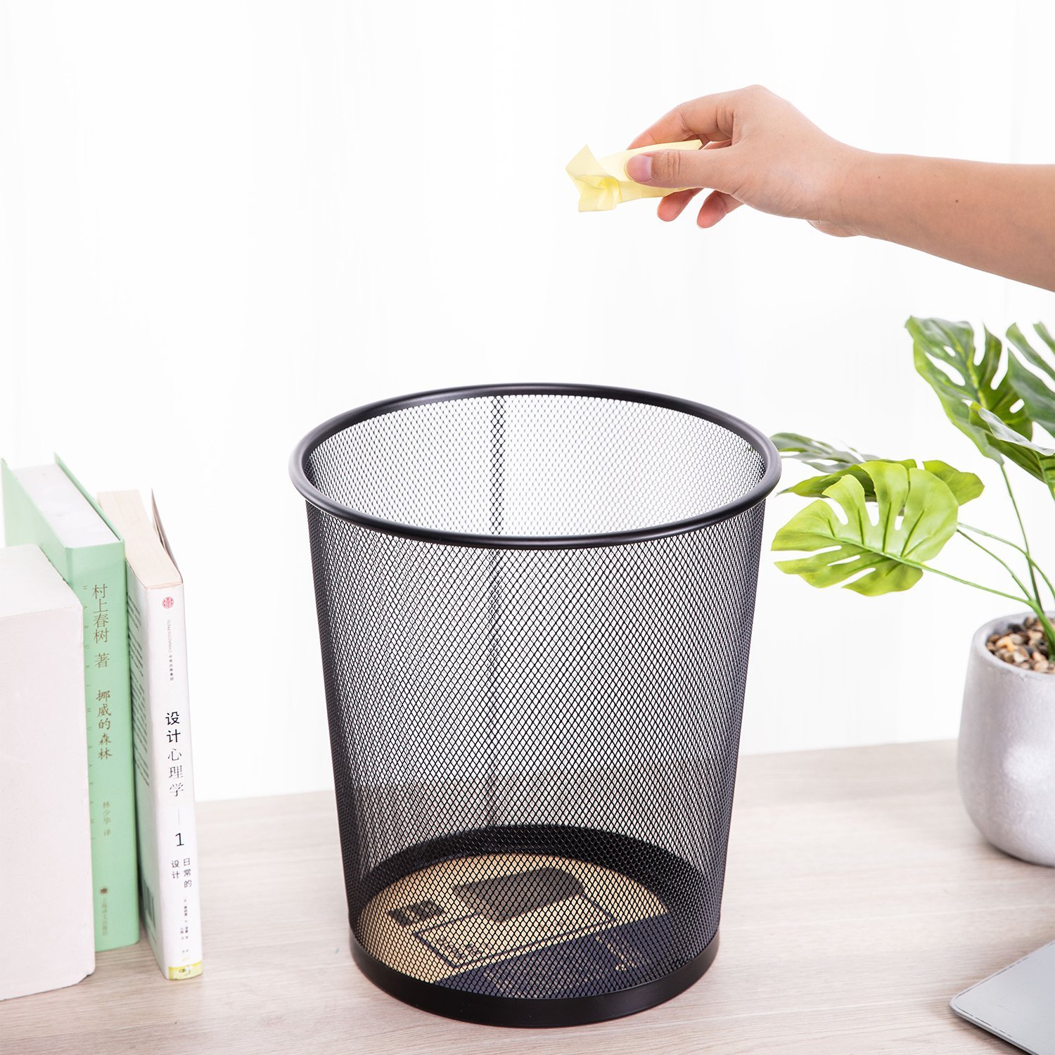 E9189 (3) ديلي سلة مهملات شبك - 295*240*347 مم - أسود - E9189