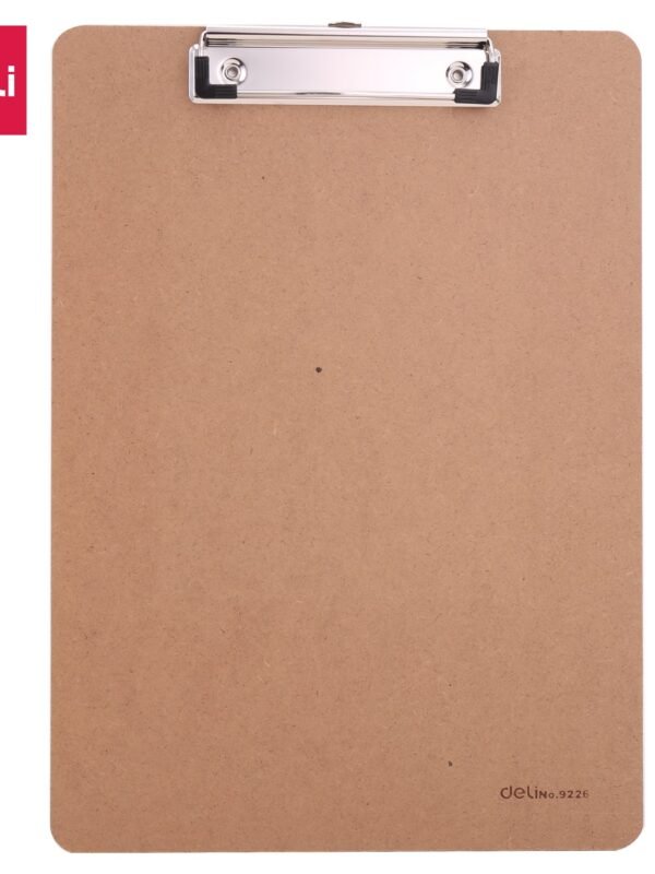 E9226 (1) ديلي مسند ورق خشب - علاقة معدن - قياس A4 - بني - E9226