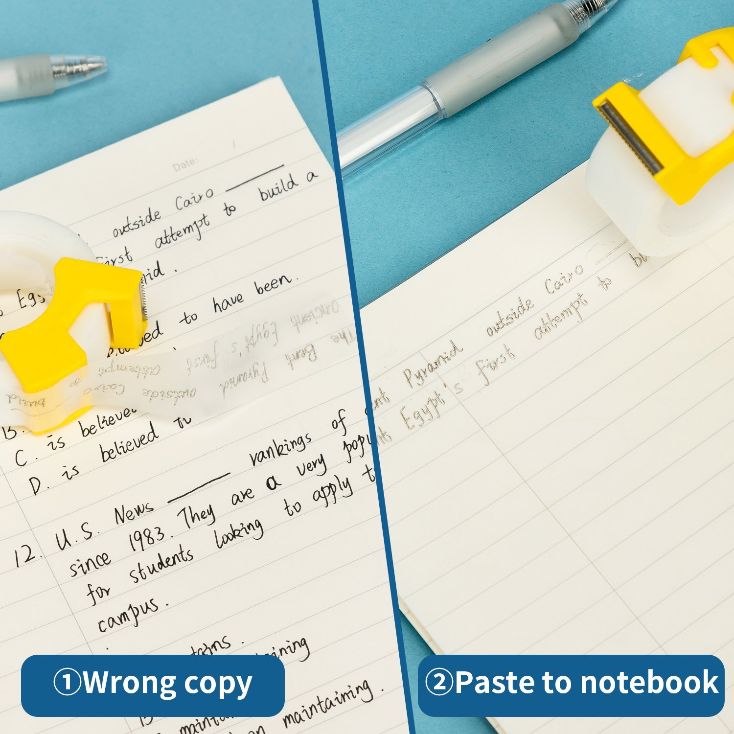 EA30611 (8) ديلي بكرة شريط لاصق 20 يارد - كلك - كرت 2 بكرة - عرض 18 مم - مقبض للتحكم والقطع - شفاف مغشى كلك - EA30611