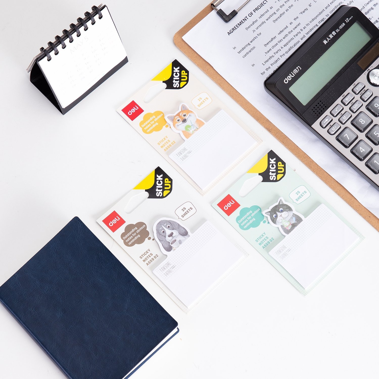 ديلي ورق ملاحظات أشكال مختلفة - 75*84 مم - 25 طبق EA55902