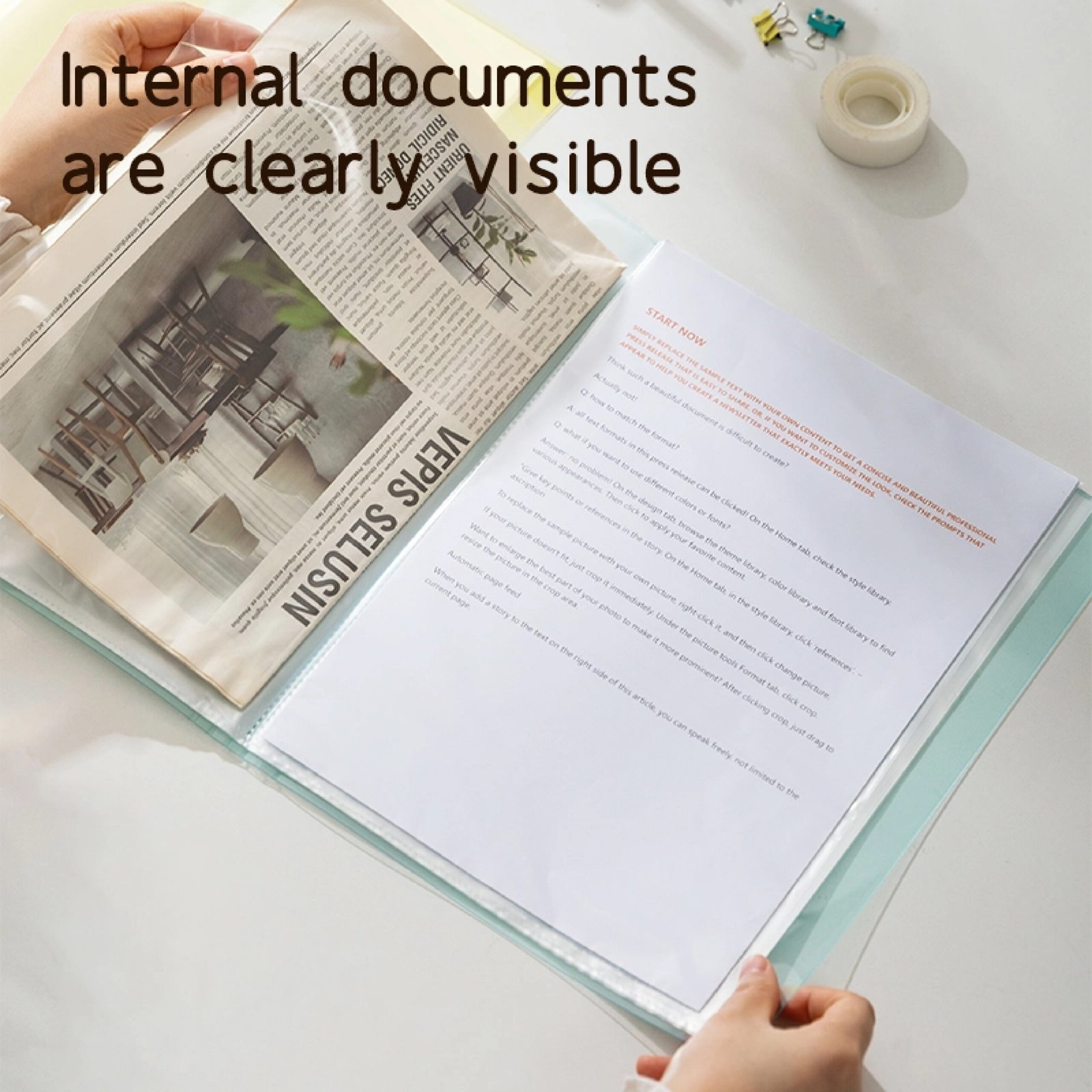 EB032 (2) ديلي مصنف كتاب - 20 صفحة - قياس A4 - ألوان باستل (أزرق/ أحمر/ نهدي/ أصفر) - EB032