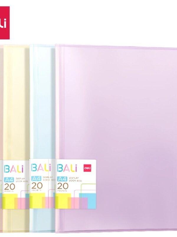 EB032 (5) ديلي مصنف كتاب - 20 صفحة - قياس A4 - ألوان باستل (أزرق/ أحمر/ نهدي/ أصفر) - EB032