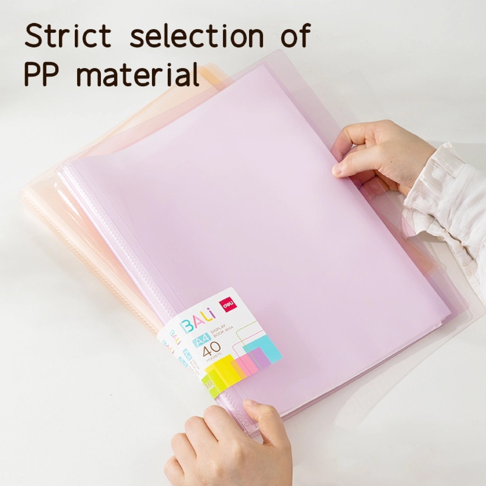 EB034 (1) ديلي مصنف كتاب - 40 صفحة - قياس A4 - ألوان باستل (أزرق/ أحمر/ نهدي/ أصفر) - EB034