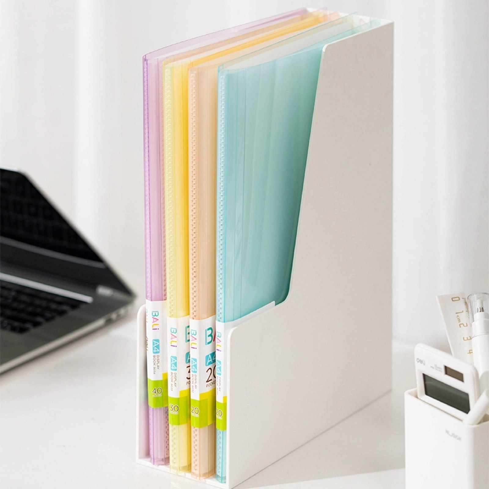 EB034 (3) ديلي مصنف كتاب - 40 صفحة - قياس A4 - ألوان باستل (أزرق/ أحمر/ نهدي/ أصفر) - EB034