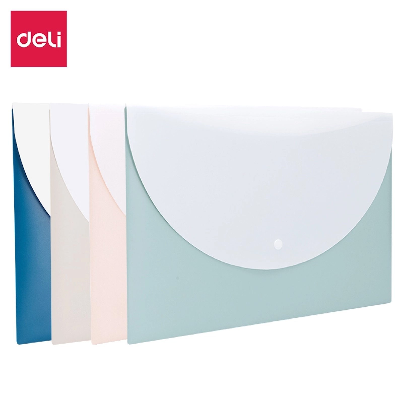 ديلي مصنف كبسة - قياس A4 - ألوان لايت أبيض (زهر/أصفر/أخضر/أزرق/برتقالي) - EF763